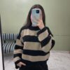 Sweater Rayado Manga Oxford
