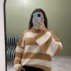 Sweater Rayado Manga Oxford
