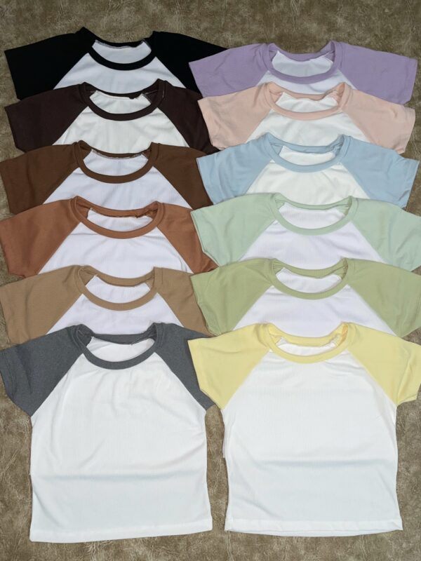 Remera Combinada Basica