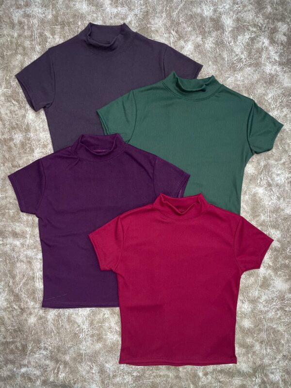 Remera con Cuello Lisa