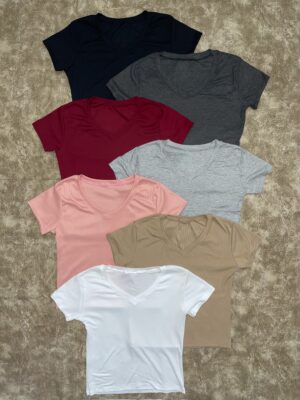 Remera Lisa Escote V