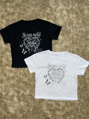 Baby Tee Araña Strass
