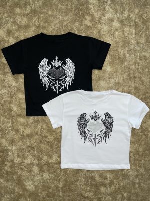 Baby Tee Corazon Strass