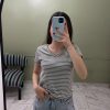 Remera Rayada Escote V