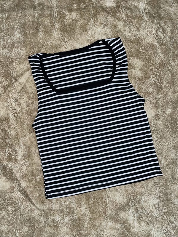 Musculosa Rayada Escote Cuadrado