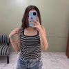 Musculosa Rayada Escote Cuadrado